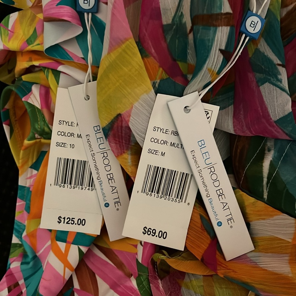 NWT Bleu Rod Beattie 2PC set swimsuit & coverup - Picture 4 of 4